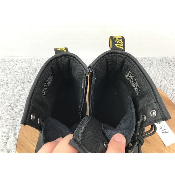 Dr. Martens 1460 J Black Leather Lace Up Casual Lifestyle Daily Boots Womens 5 - Picture 11 of 15